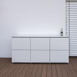 Poolschrank HPL Weiß