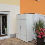 Gartenschrank Weiß HPL